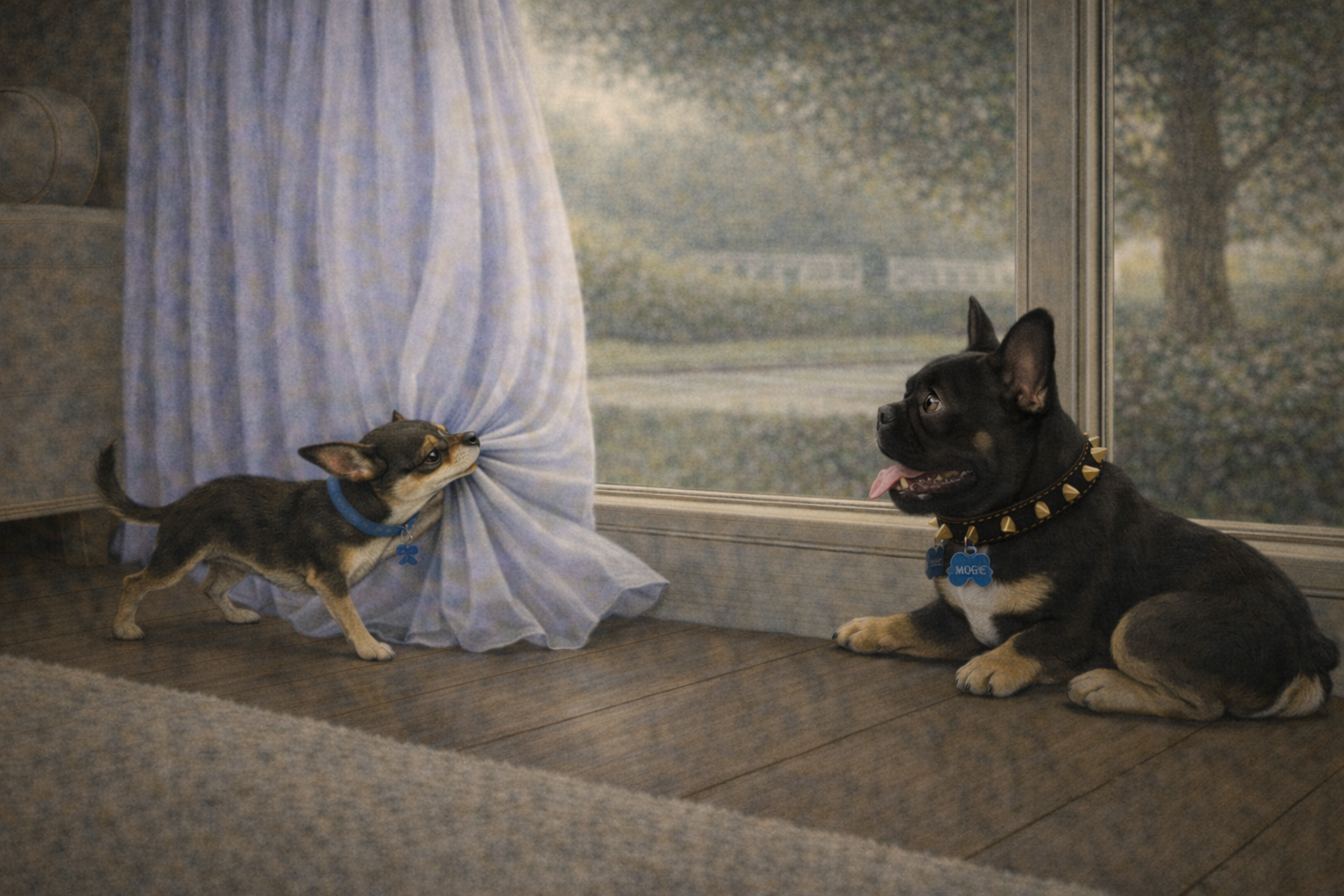 Pebble Tests the Curtain