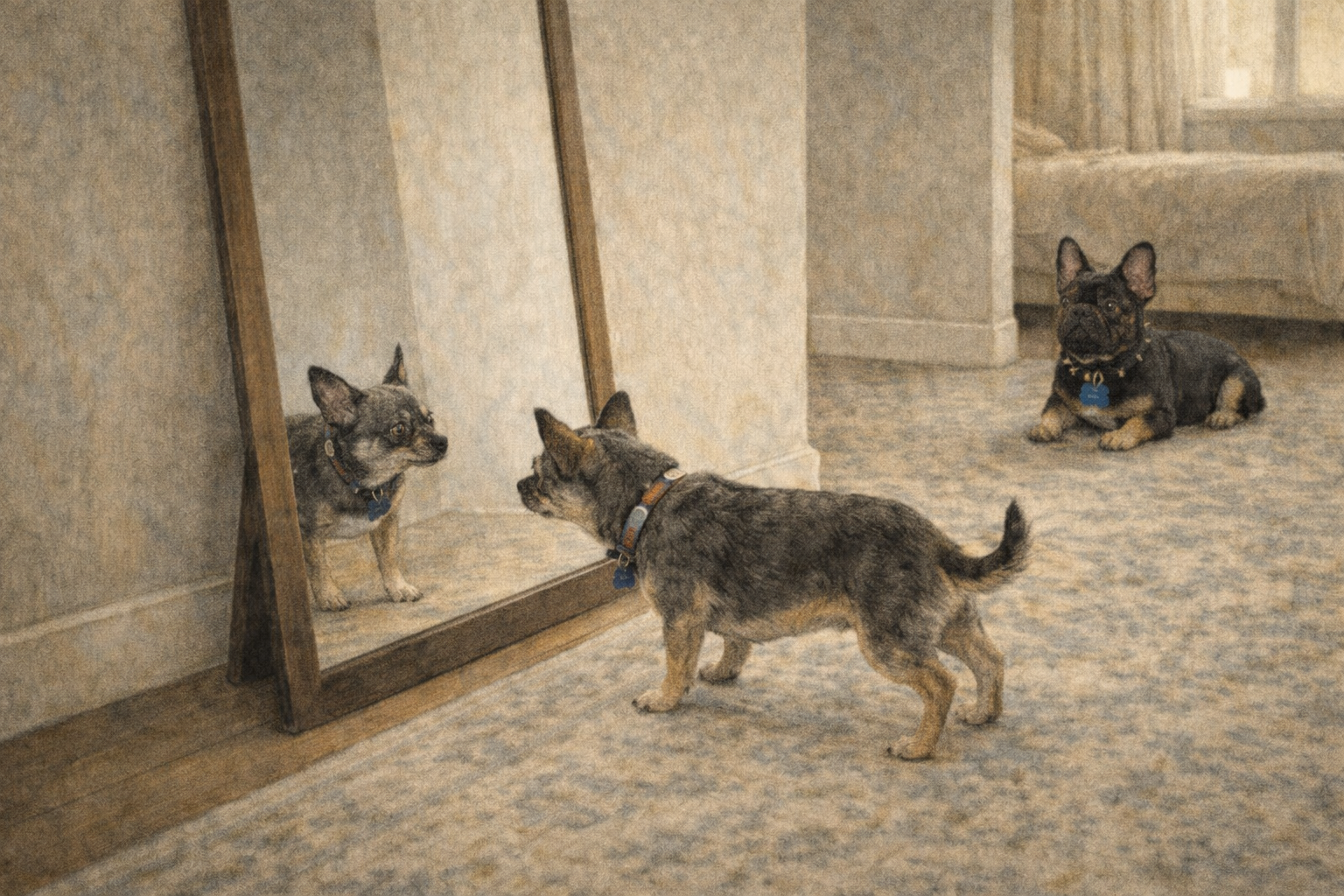 Pebble Finds the Mirror